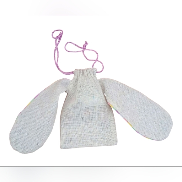 (3) Cloth Drawstring Easter Treat Bags - Picture 3 of 10